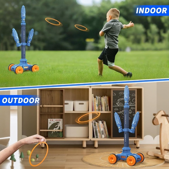 3 in 1 Kids Basketball Hoop Set Toys and Removable Base & Foam Toy Gun - Picture 5 of 7